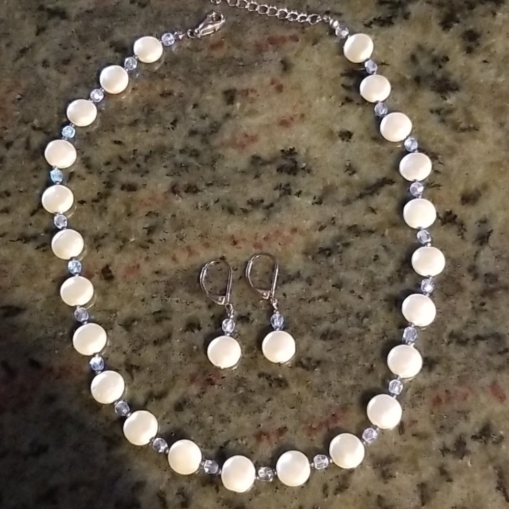 Beaded Necklace and earrings